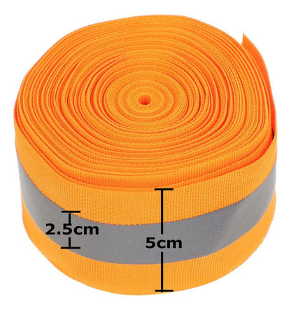 Correa Reflectiva Confeccion Con Cinta Base Tela 5cm X 100m