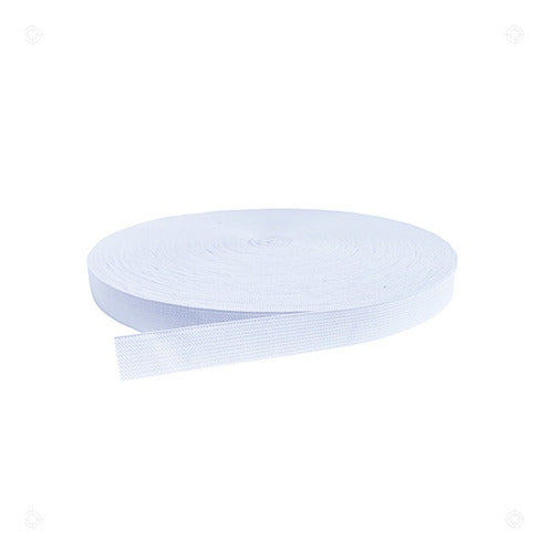 Elástico Resorte Caucho Blanco De 2cm X40 Metros 1 Libra