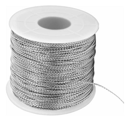 Hilo Dorado O Plateado 2mm Para Manualidades Rollo X 50 Mts