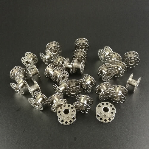 200 Carretel Metalico Para Maquina Coser Familiar Costura
