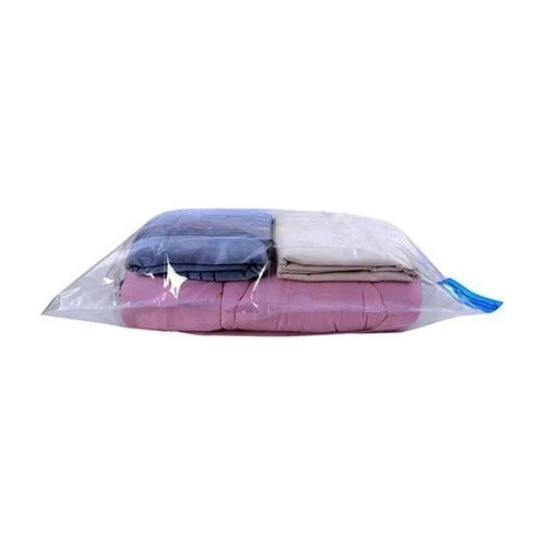 Kit Bolsas Hermeticas Y Tallas Adhesivas Para Ropa X100 Unid