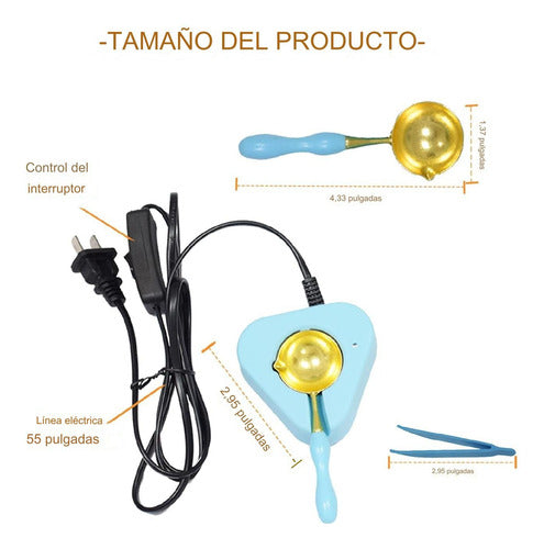 Kit Calentador Electrico Para Sello Lacre X 3 Piezas