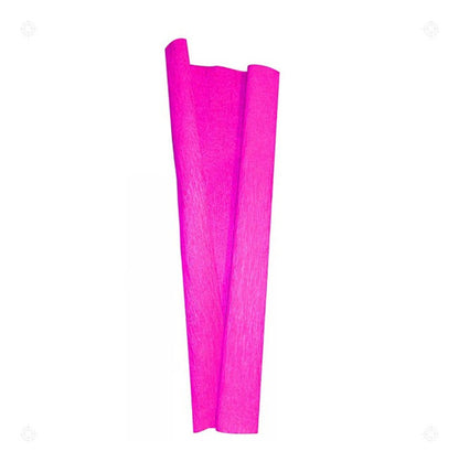 Papel Crepe Para Manualidades Decoracion X 10 Unid Fucsia