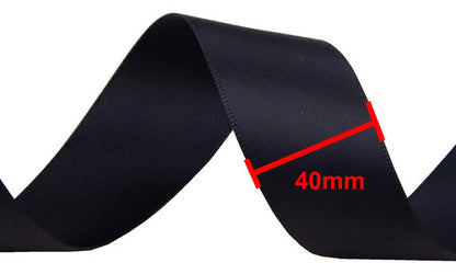Rollo De Cinta Satin Doble Raso Para Moños 40mm X 28 Metros