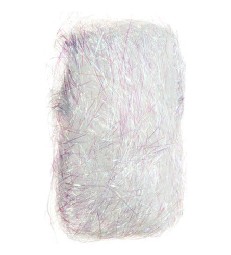 Cabello De Angel Decoracion Navidad Paquete 10gr X 10 Unid Blanco