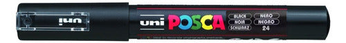 Uni-posca Marcador Fibra Pc-5m Negro