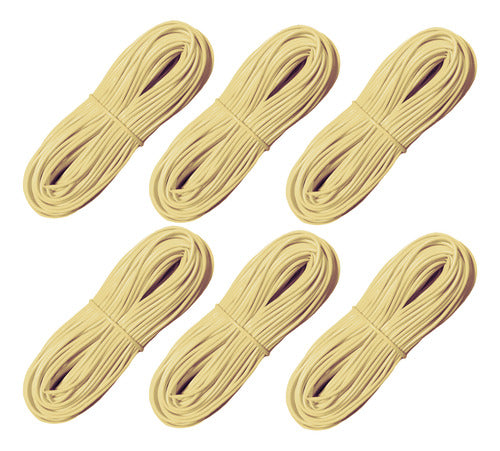 Madeja Mimbre Tubo Plastico Pvc Para Tejer 6 Und X 240m