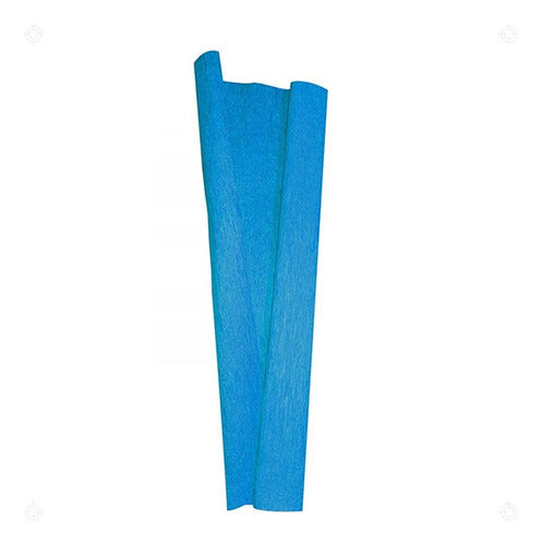 Papel Crepe Para Manualidades Decoracion X 10 Unid Celeste