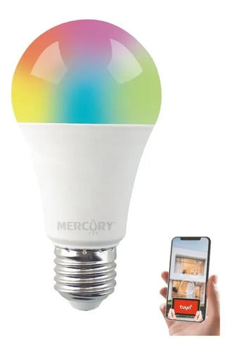 Mercury Smart Bombillo Led Wifi 9w Rgb Unidad 110v Multicolor