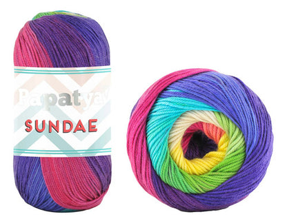 Lana Papatya Sundae 100% Acriica Tejido Ovillo 100g X 320 Mt