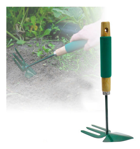Herramienta Jardineria 2 En 1 Resistente Mango Antidelizable