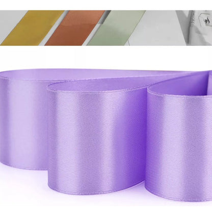 Rollo Cinta Satin Para Decoracion Ancho 4 Cm X 55 Metros