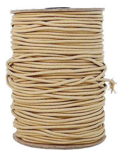 Cordon Caucho Elastico 3.0mm X 200 Mts Beige Redondo