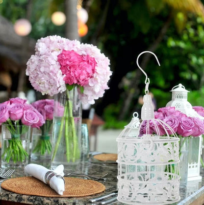 Mini Jaula Redonda Blanca Souvenir Decoracion X 12 Und