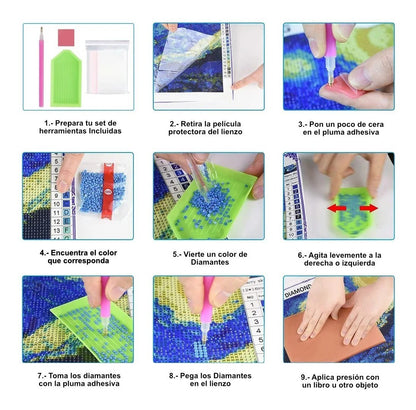 Kit Pintura De Diamantes 5d Para Bricolaje 40x30 Cm