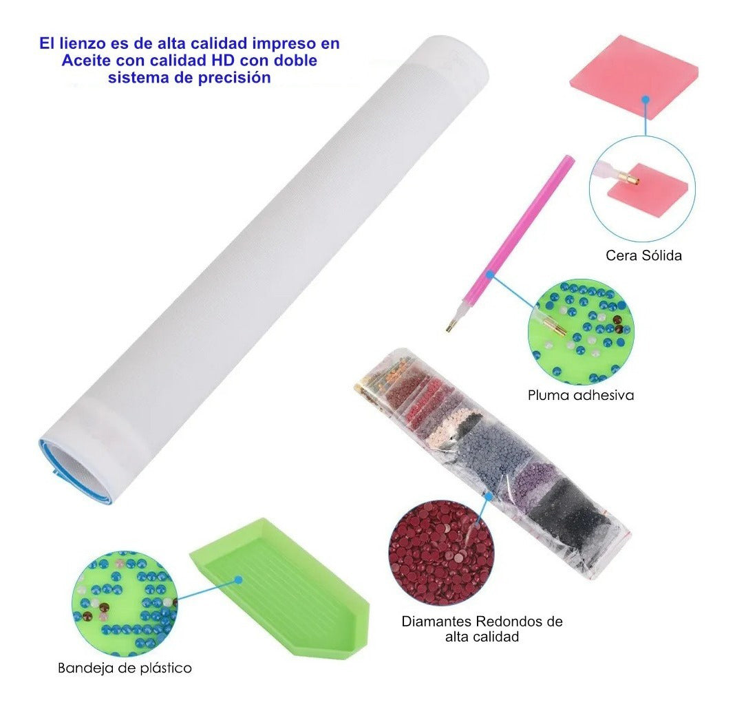 Kit Pintura De Diamantes 5d Para Bricolaje 40x30 Cm