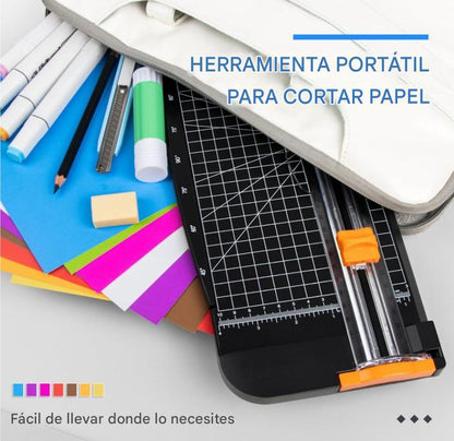 Guillotina Cortadora A4 Rotativa Precisa Y Portatil Escolar