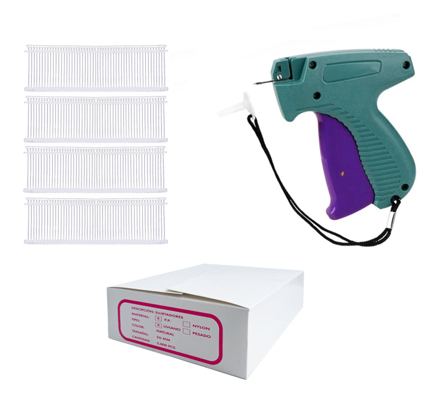 Pistola Etiquetadora Liviano + 5000 Plastiflechas Para Ropa 20mm