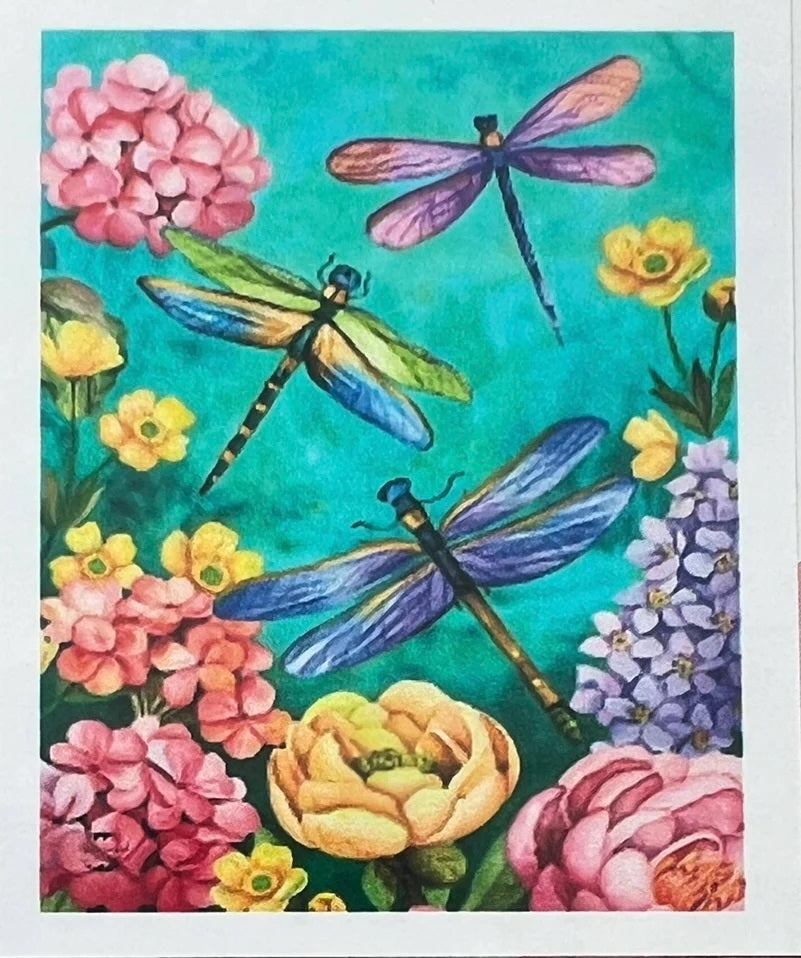 Kit Pintura De Diamantes 5d Para Bricolaje 40x30 Cm Libelulas