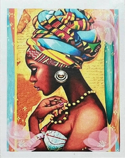 Kit Pintura De Diamantes 5d Para Bricolaje 40x30 Cm Africana
