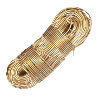 Madeja Mimbre Cordón Tubo Plástico Pvc Para Tejer X 40metros Bronce