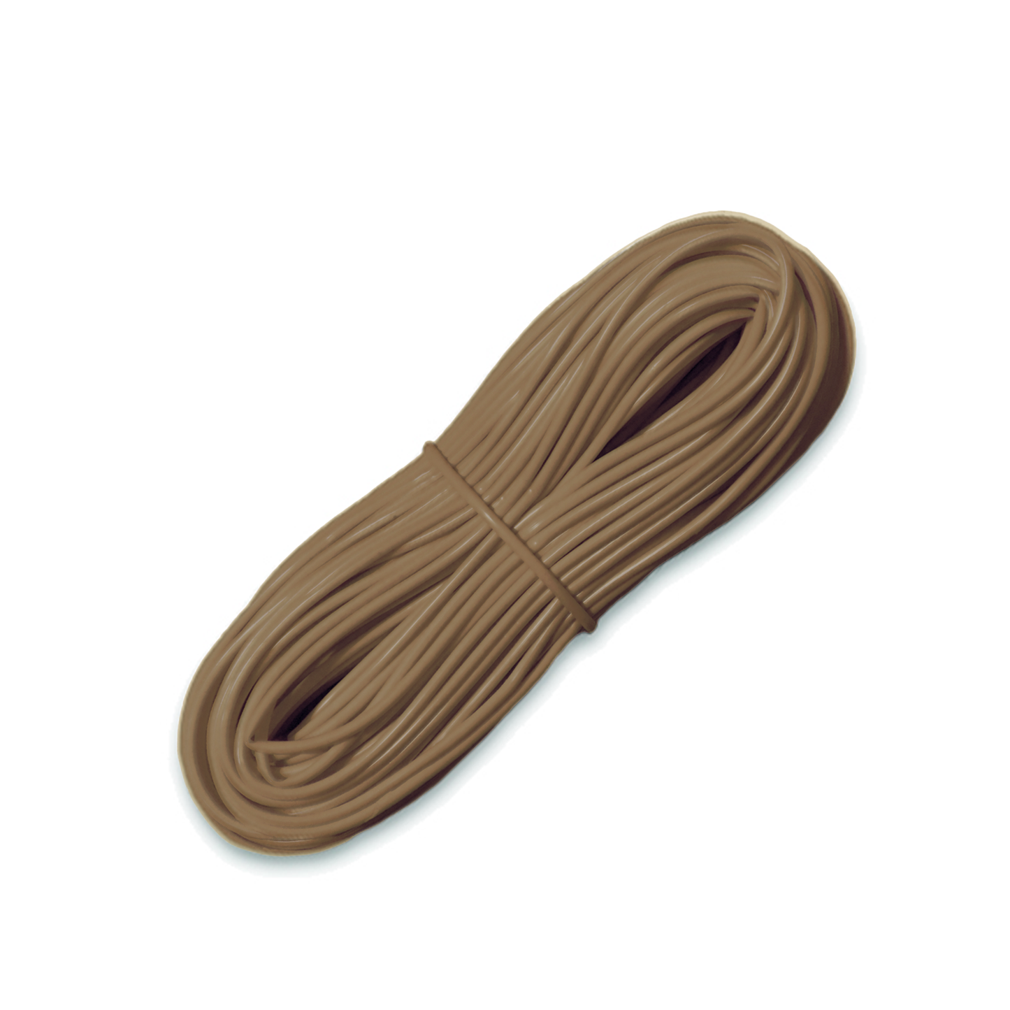 Madeja Mimbre Cordón Tubo Plástico Pvc Para Tejer X 40metros Cafe Claro