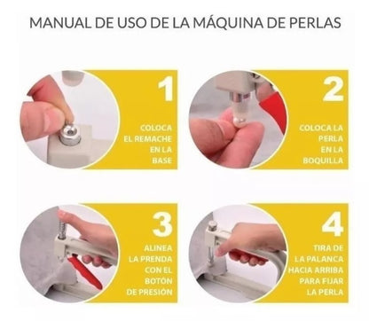 Perlas Para Maquina Remachadora 6mm X 4000 Unidades