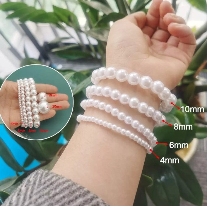 Perlas En Abs Para Pulseras Joyas Collares 8mm