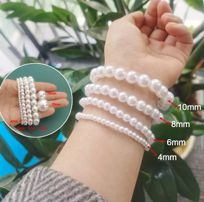 Perlas En Abs Para Pulseras Joyas Collares 8mm