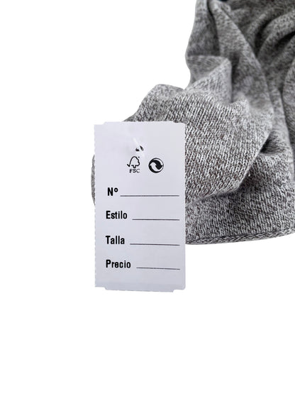 1000 Etiquetas Ropa En Papel Para Plastiflecha 3.5cmx6.5cm