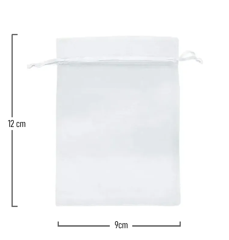 Bolsa De Organza 12cmx 9cm Paquete X 100und