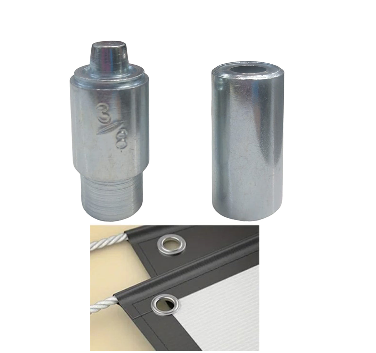 Troquel para maquina manual para ojalete de 3/8 10mm