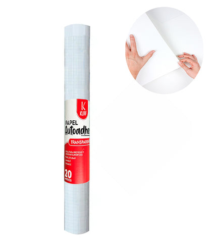Papel Adhesivo Contac Rollo Transparente 45cm X 20 Metros