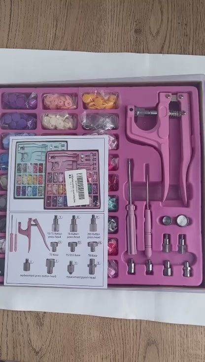 Kit de De Pinza Para broches y ojaletes para Ropa 300 Juegos