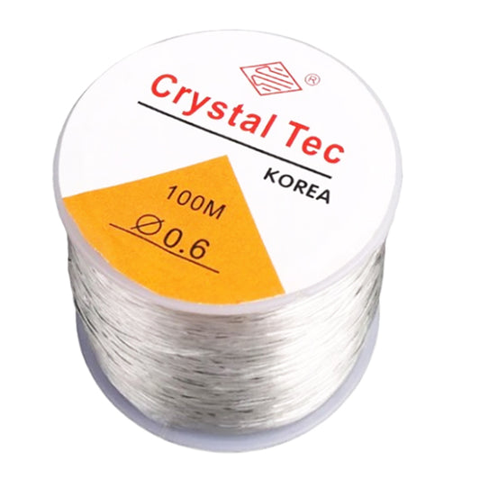 Hilo Nylon Para Joyeria Bisutería Pulseras 0.6mm Rollo X100m