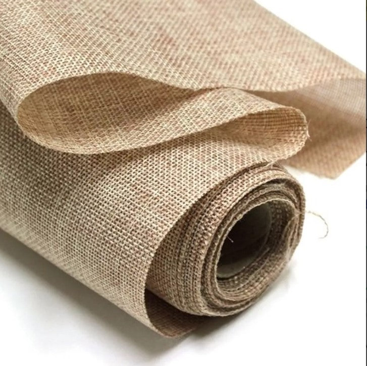 Tela De Yute Para Decoración Ancho 50cm X 10 Metros