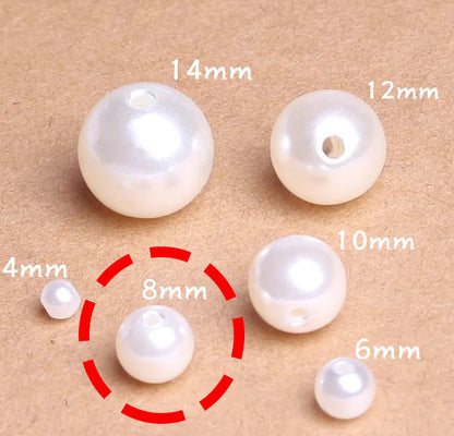 Perlas En Abs Para Pulseras Joyas Collares 8mm