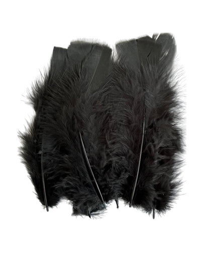 Plumas Para Decoración Paquete 50 Unidades Negro