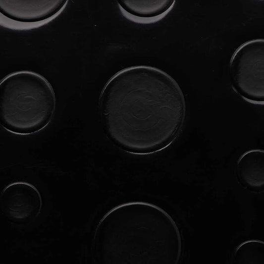 Piso Pvc Balin Moneda Caucho Antideslizante 1.40 X 1 Metro Negro