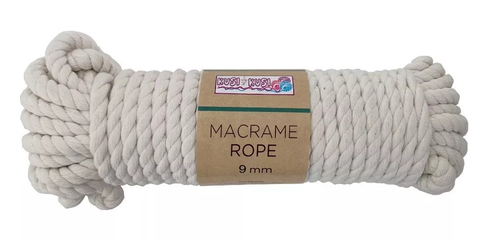 Macrame 9mm Hilo De Algodon Para Tejer 20 Metros