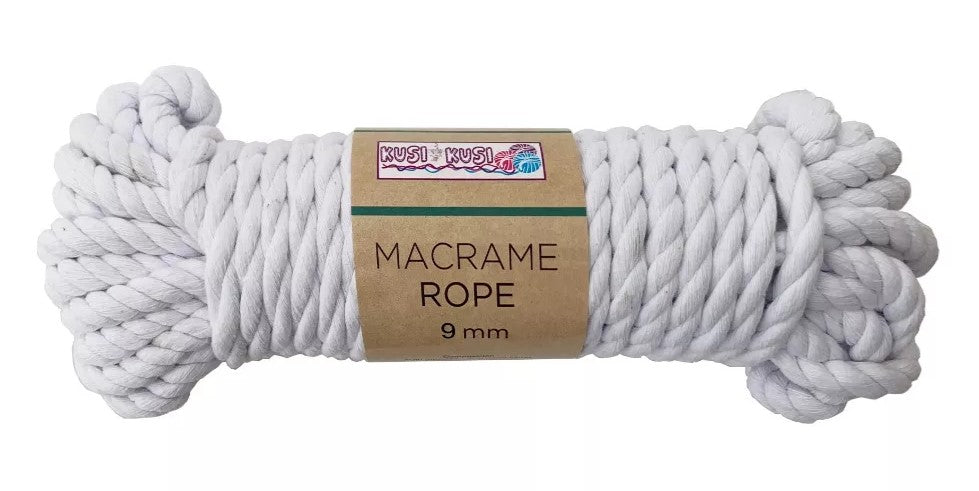 Macrame 9mm Hilo De Algodon Para Tejer 20 Metros