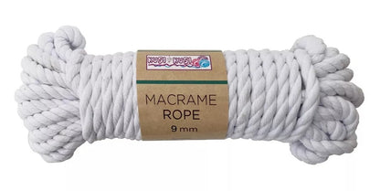 Macrame 9mm Hilo De Algodon Para Tejer 20 Metros
