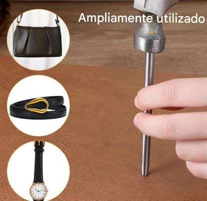 Perforadores sacabocados para cuero x 17 unidades