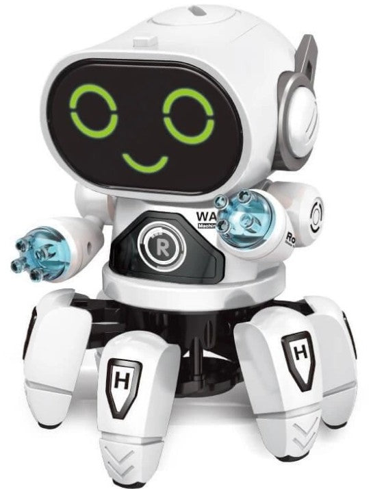 Juguete Robot Interactivo Con Luces Sonido Camina Gira 360